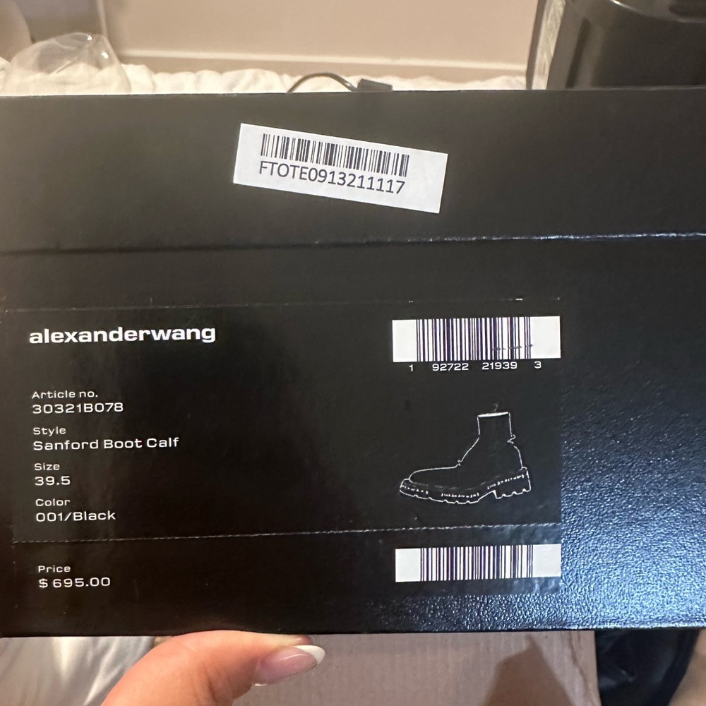 Alexander Wang Women’s Sanford Ankle Logo Print Boots - Picture 5 of 5
